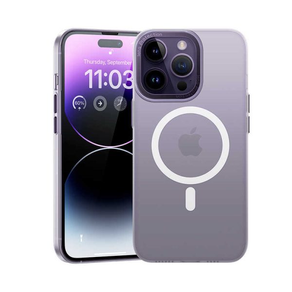 Apple iPhone 14 Pro Kılıf Sararmayan Wireless Şarj Destekli Kapak